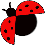 Paper punch art ladybug 