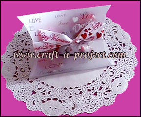 Valentine Crafts : Valentine candy gift box