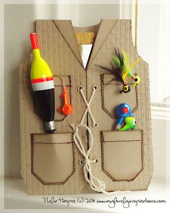 Father's Day fishing Vest Card
