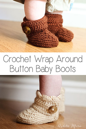 Baby Booties Wrap Around