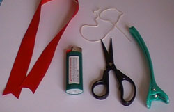 basic bow with double loops supplies