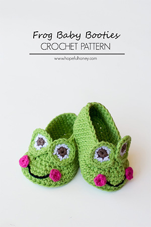 Frog Baby Booties