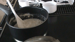 play dough mixed in pot