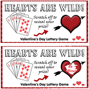 Valentine Scratch Cards