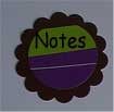 scalloped circle notes